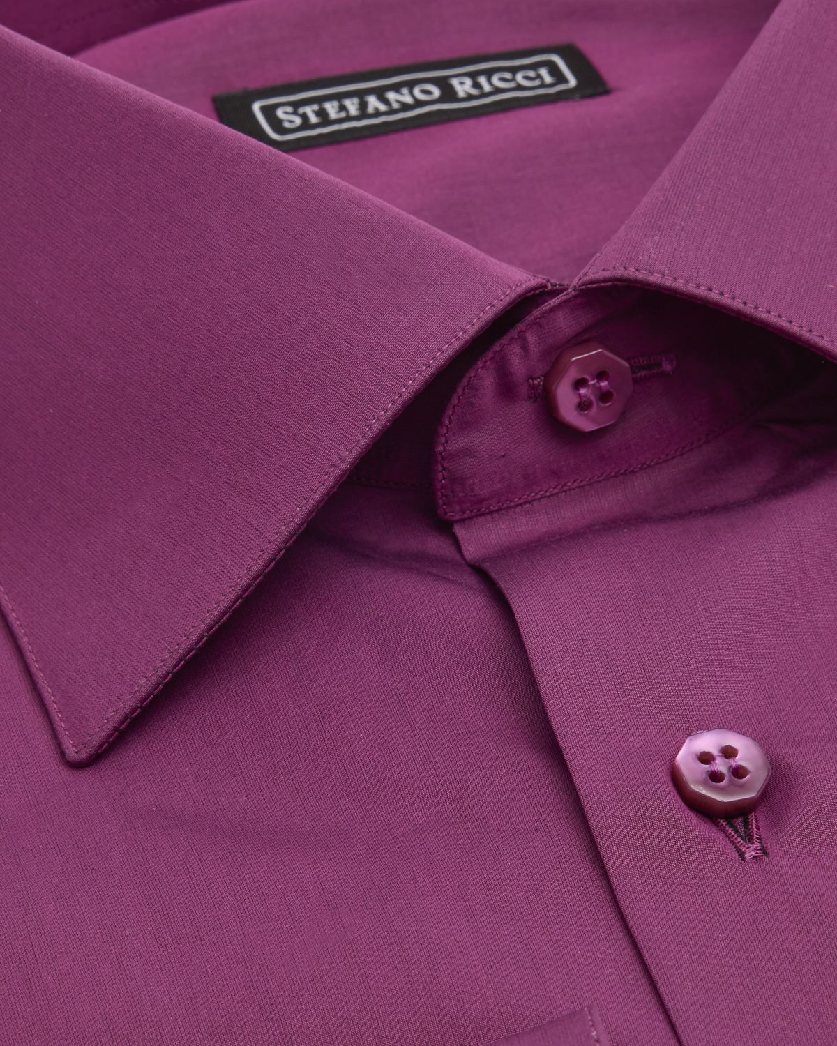 Stefano Ricci Men 's Solid Barrel-Cuff Dress Shirt