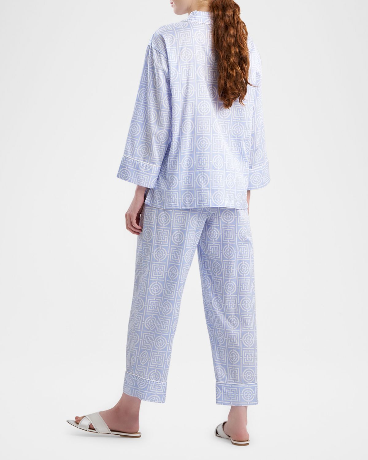 Natori Cropped Infinity-Print Cotton Pajama Set | Thumbnail 2