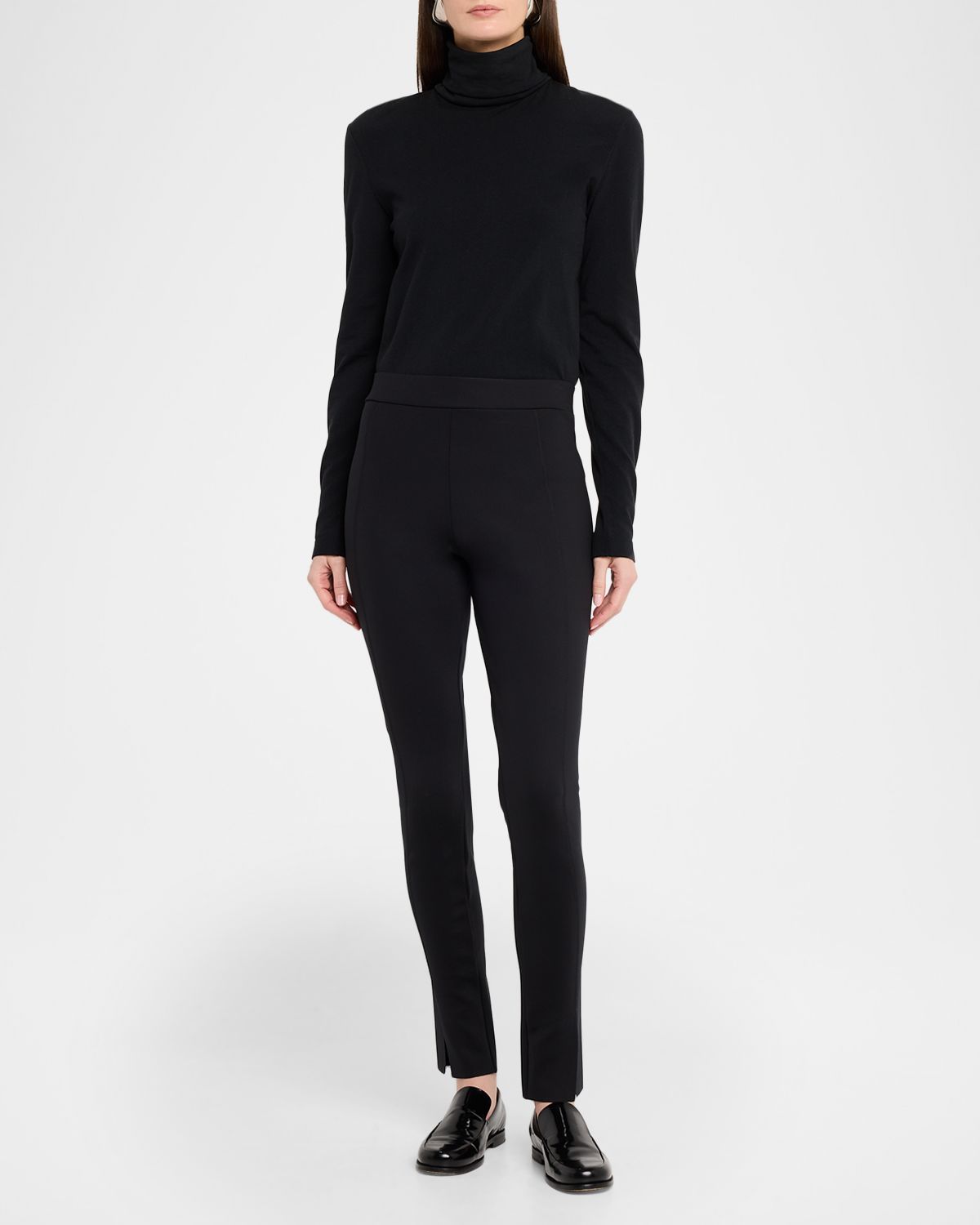 Wolford Midnight Grace Front-Slit Jersey Leggings