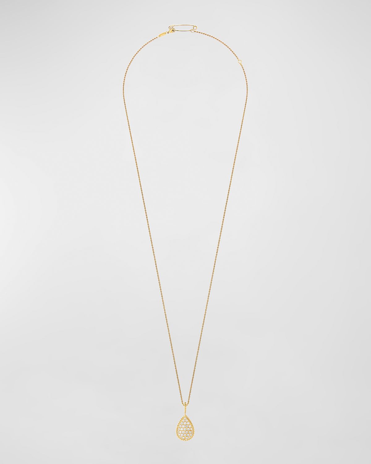 Boucheron Serpent Boheme 18k Gold Diamond Pendant Necklace