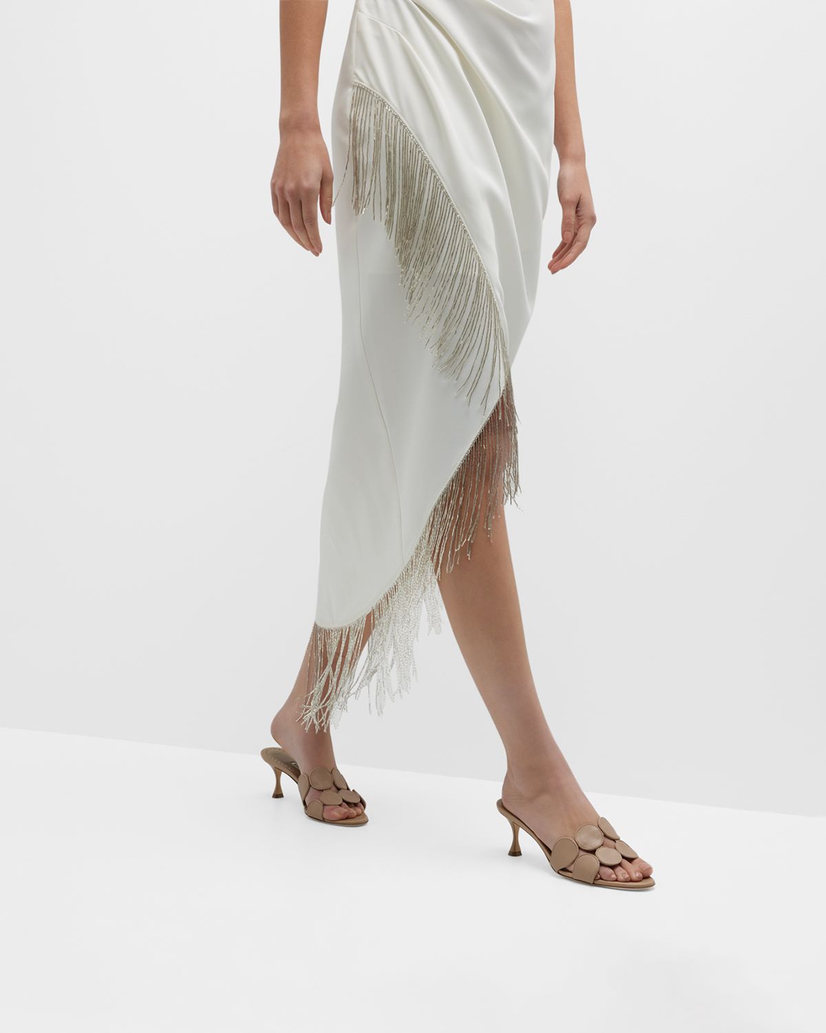 Manolo Blahnik Haribalmu Leather Slide Sandals