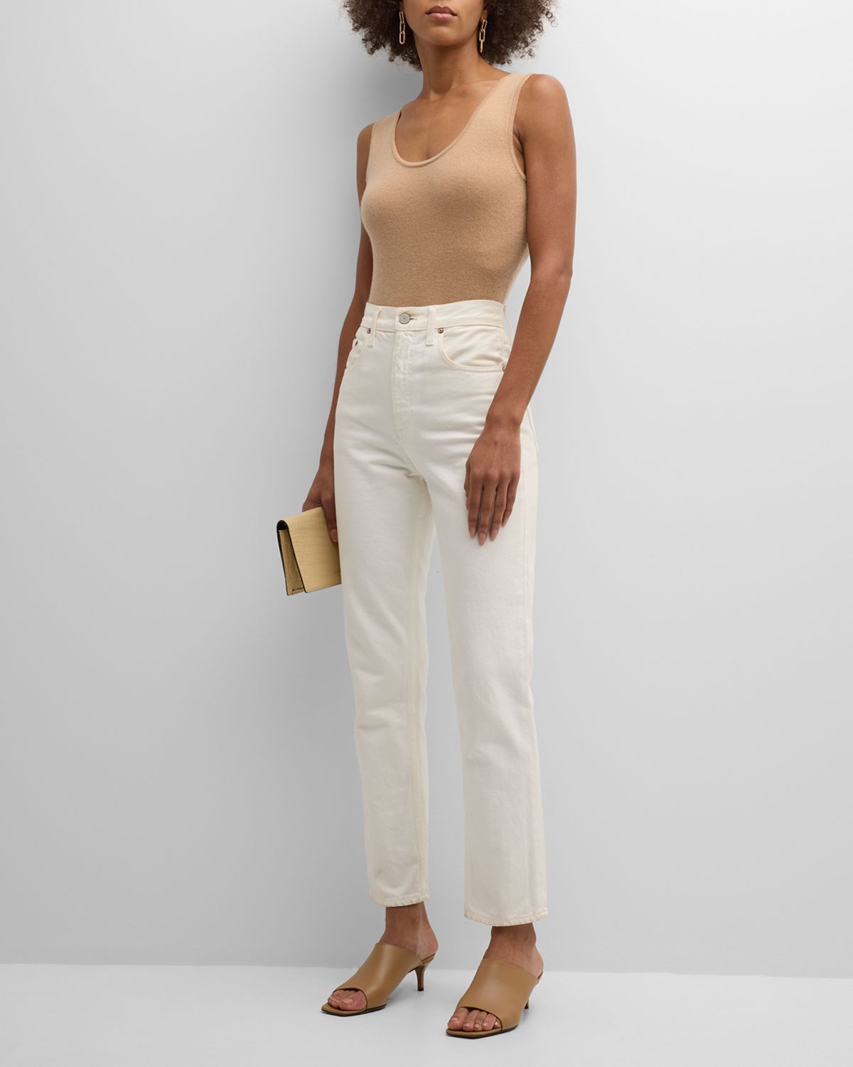 Neiman Marcus Cashmere Collection Cashmere Basic Tank Top