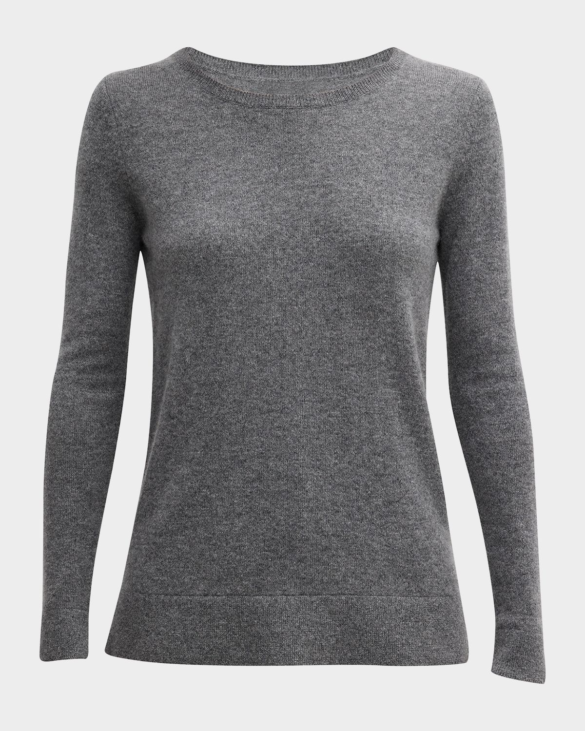 Neiman Marcus Cashmere Collection Cashmere Basic Crewneck Top | Thumbnail 8 Neiman Marcus Cashmere Collection Cashmere Basic Crewneck Top | Thumbnail 8