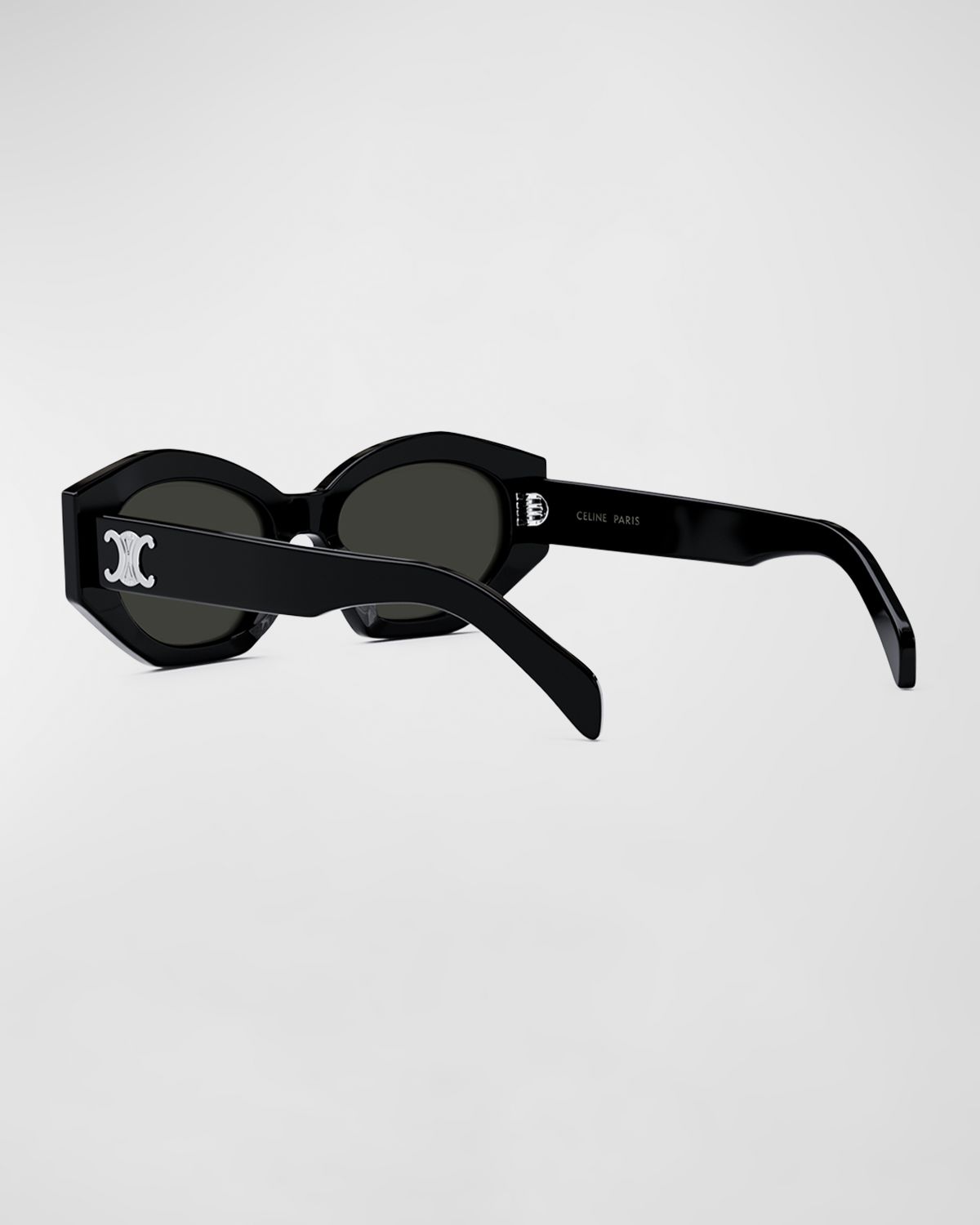Celine Triomphe Logo Acetate Cat-Eye Sunglasses