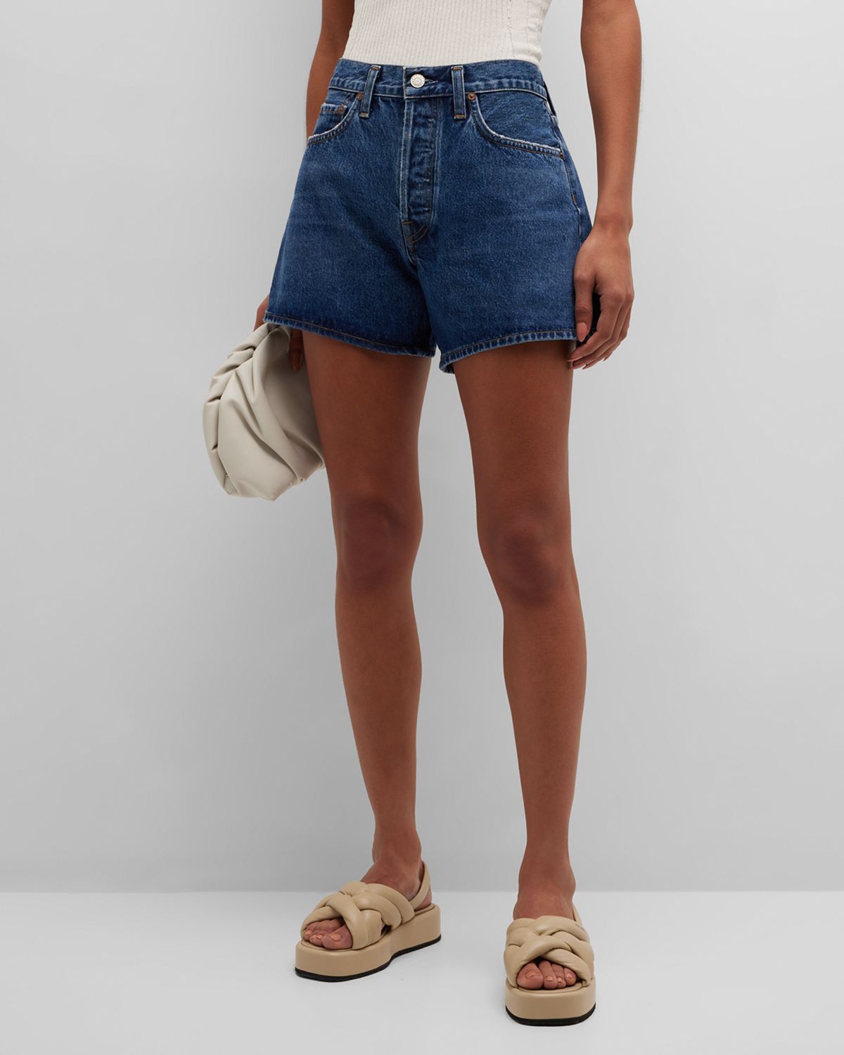 AGOLDE Parker Relaxed Denim Shorts | Thumbnail 7
