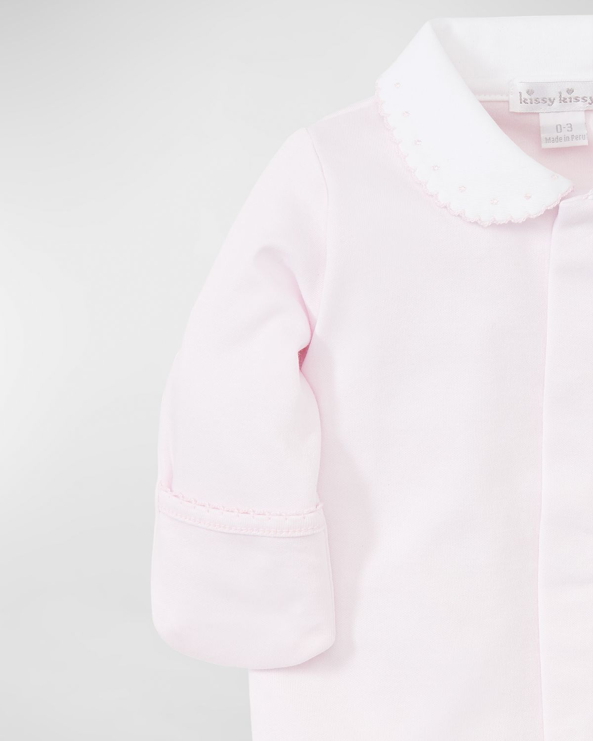 Kissy Kissy Kid 's New Beginnings Collared Footie, Size Premie-9M | Thumbnail 3 Kissy Kissy Kid 's New Beginnings Collared Footie, Size Premie-9M | Thumbnail 3