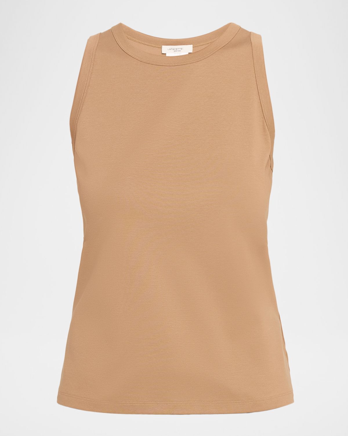 Lafayette 148 New York Swiss Cotton Rib Racerback Tank