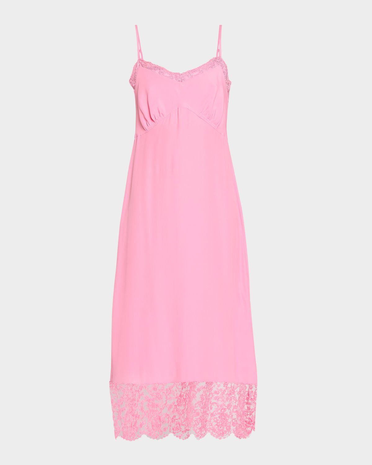 Simone Rocha Lace-Trim Slip Dress