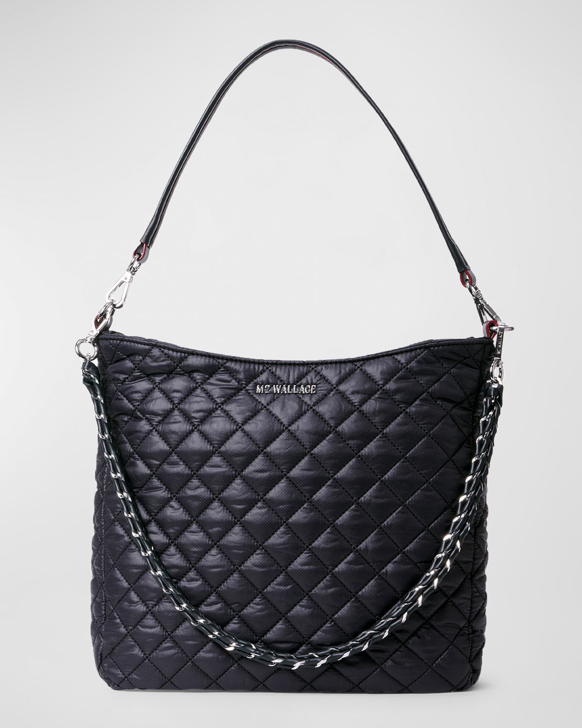 MZ WALLACE Crosby Quilted Hobo Shoulder Bag