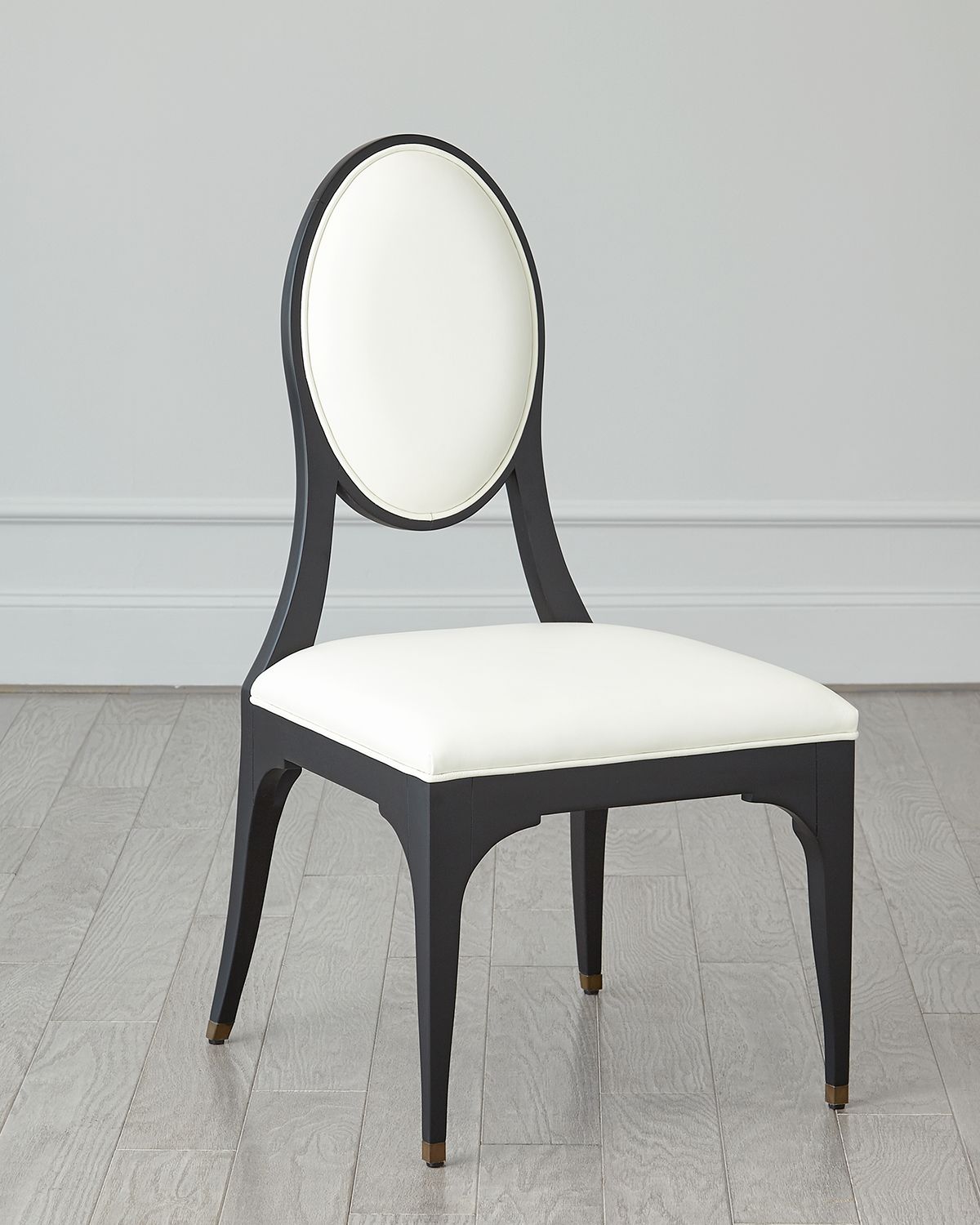 Global Views Harlow Leather Dining Side Chair