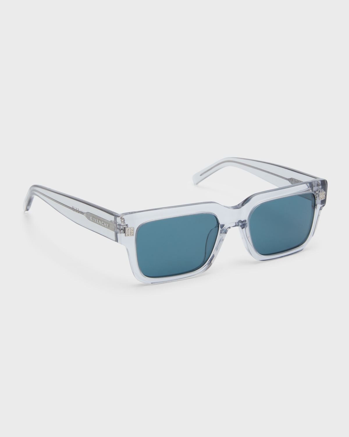 Givenchy Men 's Metal 4G Square Acetate Sunglasses