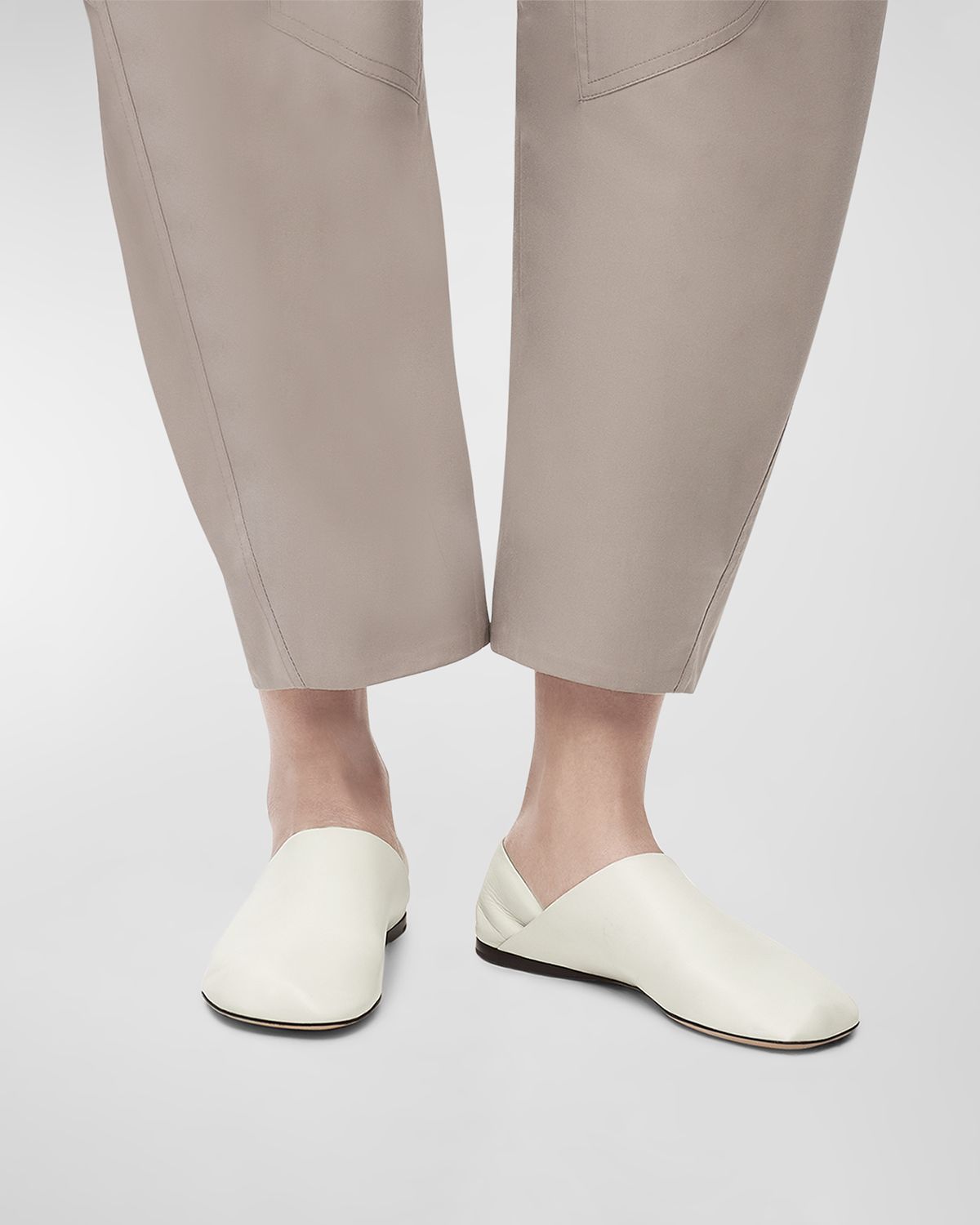 Loewe Toy Leather Slipper Loafers
