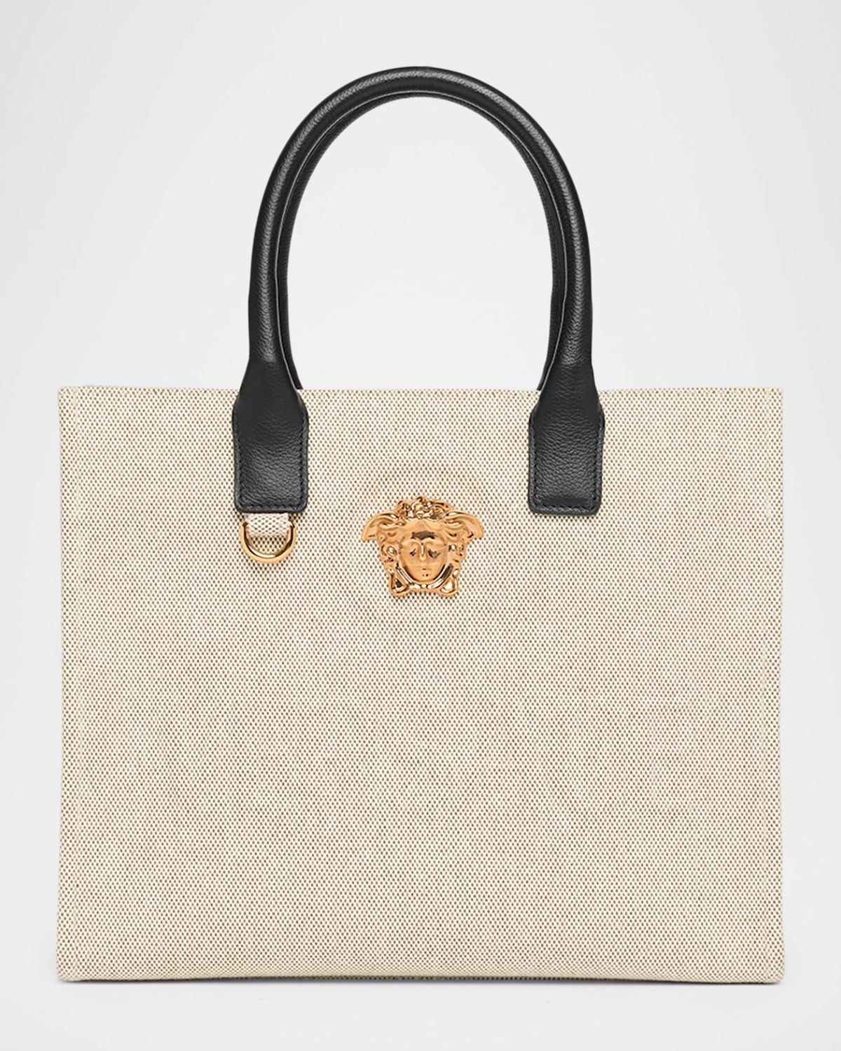 Versace La Medusa Small Canvas Tote Bag