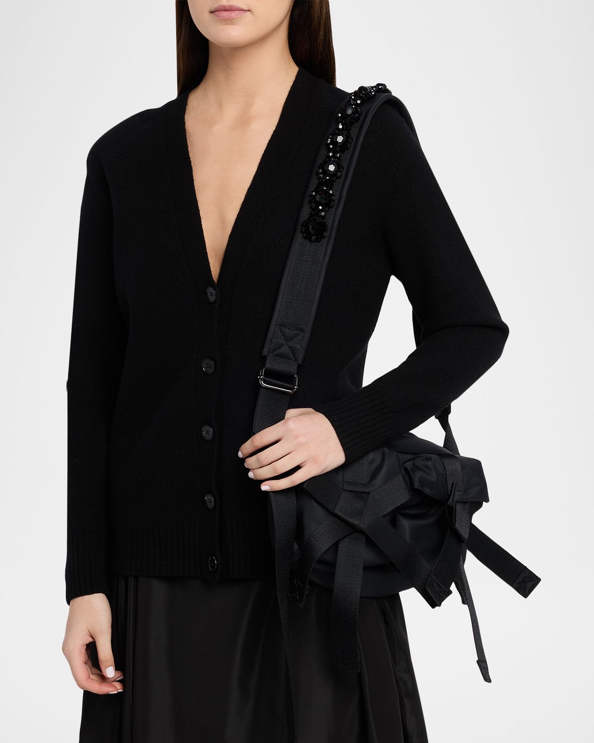 Simone Rocha Bow Zip Bum Crossbody Bag | Thumbnail 6 Simone Rocha Bow Zip Bum Crossbody Bag | Thumbnail 6