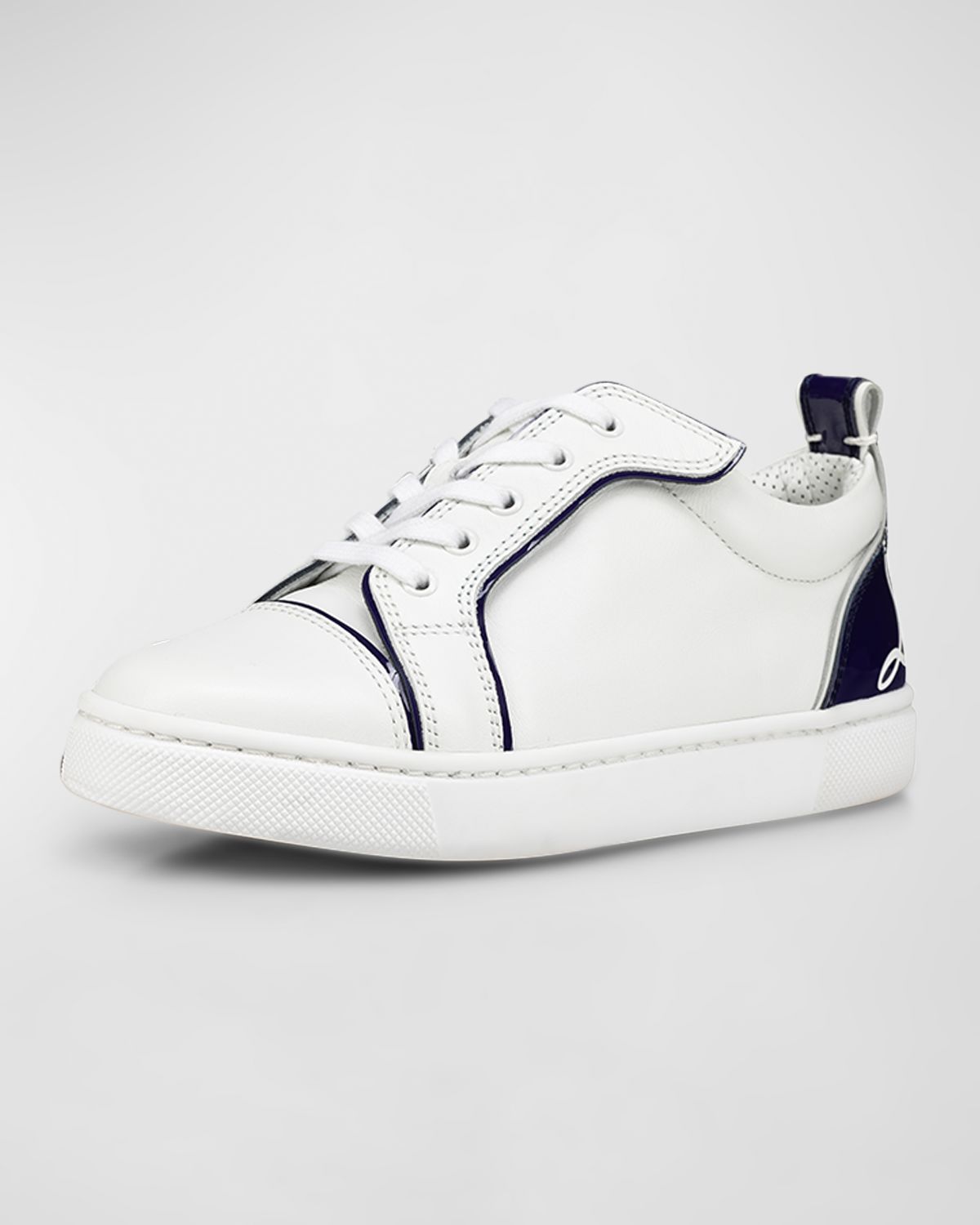 Christian Louboutin Girl 's Funnyto Logo Heel Cap Sneakers, Toddlers/Kids