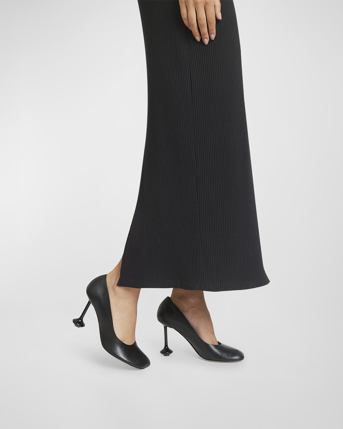 Loewe Toy Leather Drop Stiletto Pumps