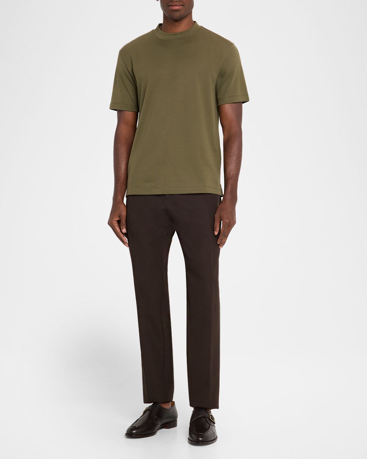 Loro Piana Men's Jersey Cotton Crewneck T-Shirt