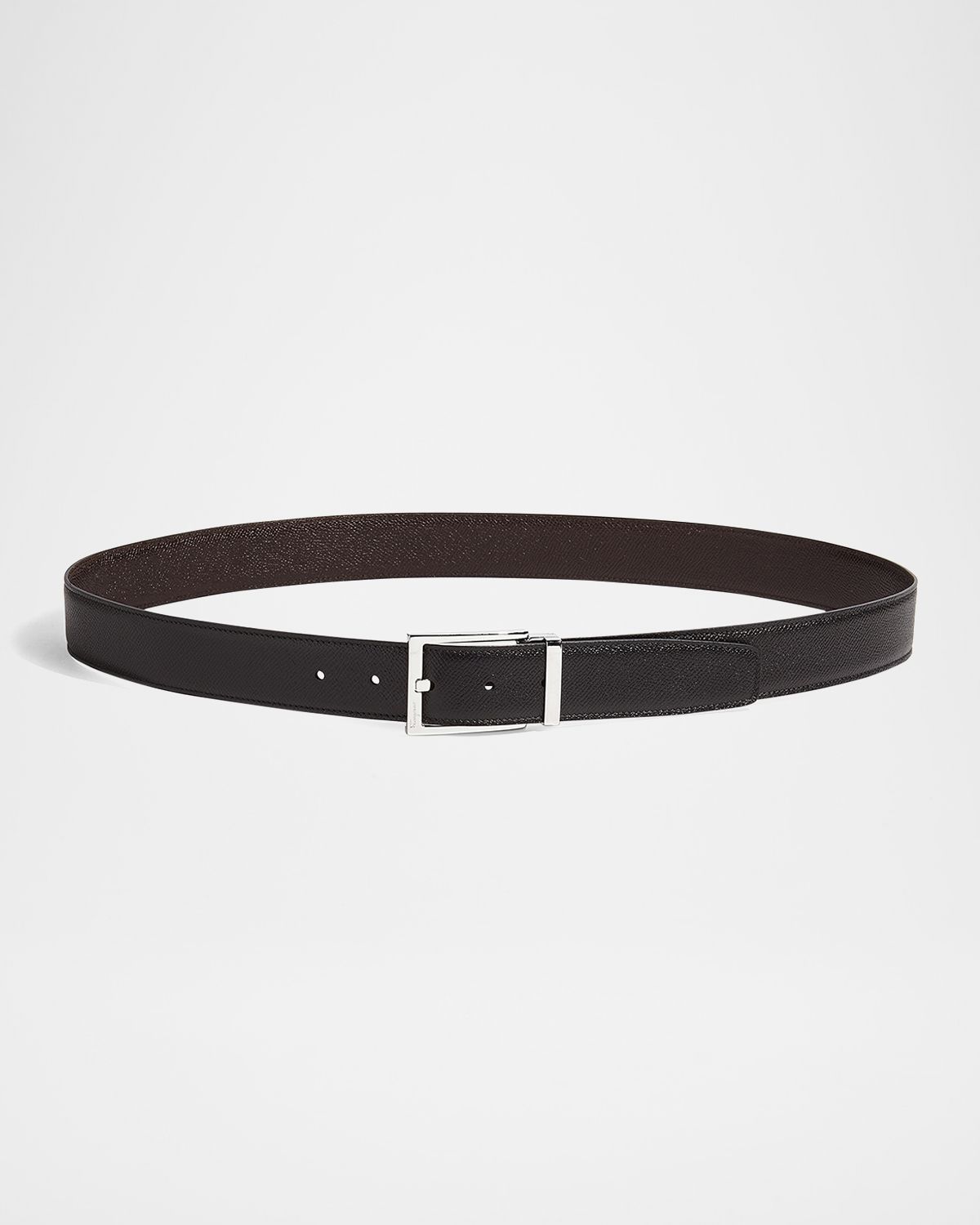 Ferragamo Men 's Double Adjustable Leather Belt