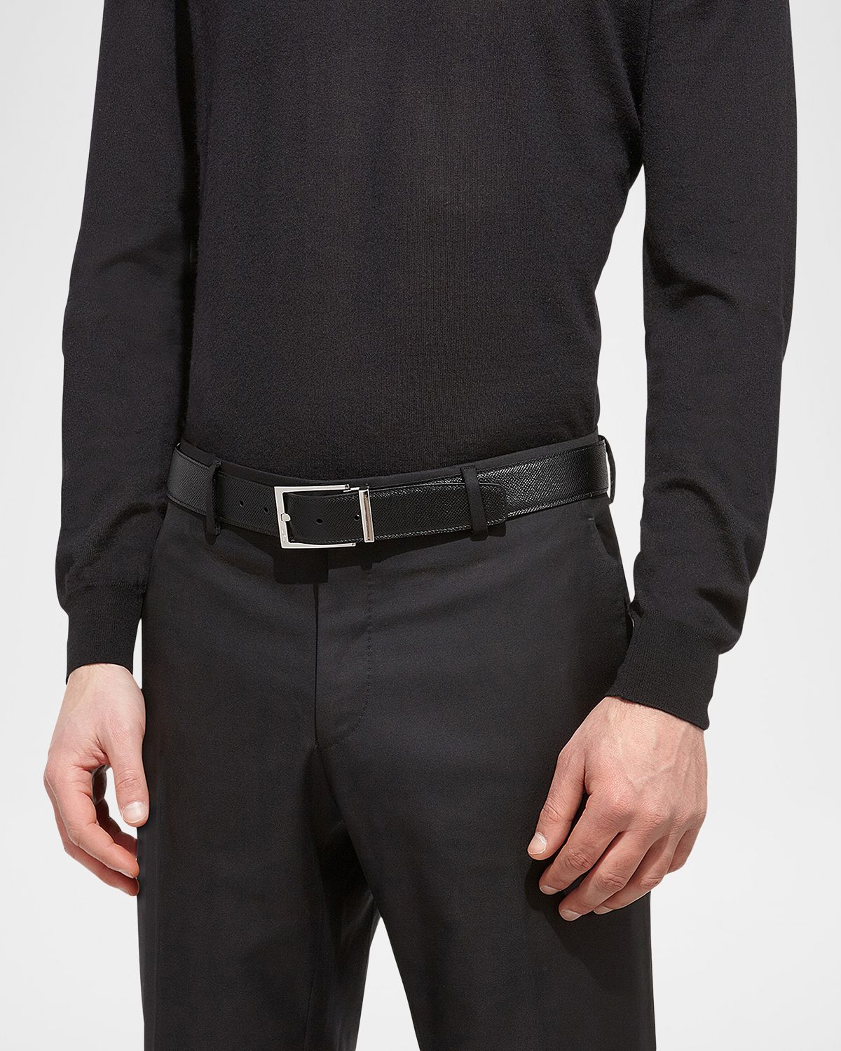 Ferragamo Men 's Double Adjustable Leather Belt | Thumbnail 4 Ferragamo Men 's Double Adjustable Leather Belt | Thumbnail 4