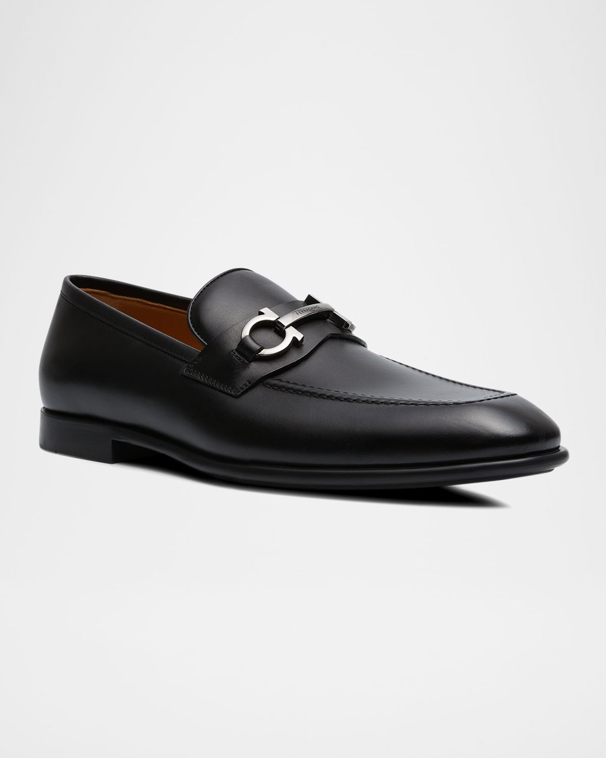 Ferragamo Men 's Foster Gancini Bit Loafers