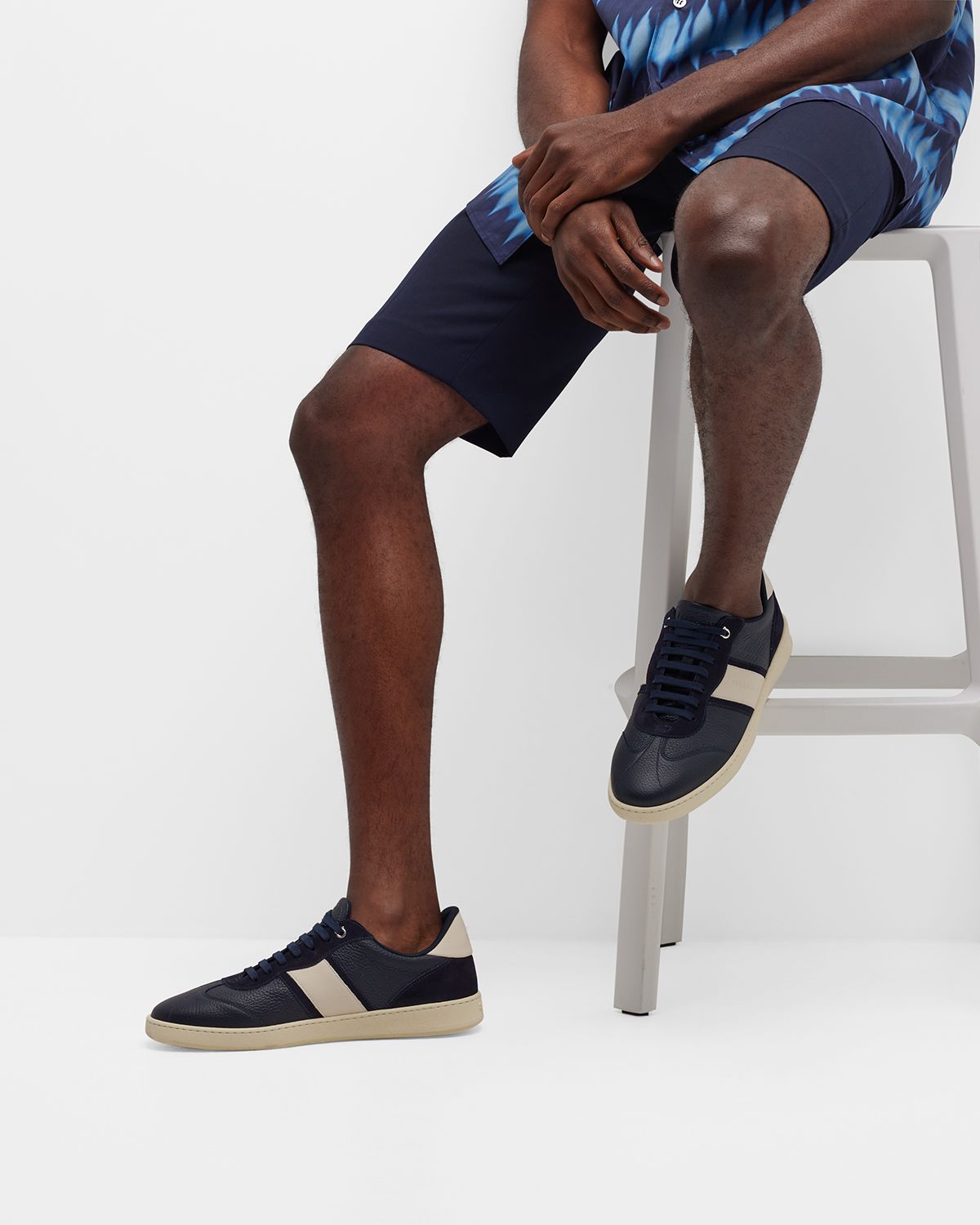 Ferragamo Men 's Achille 1 Leather Low-Top Sneakers