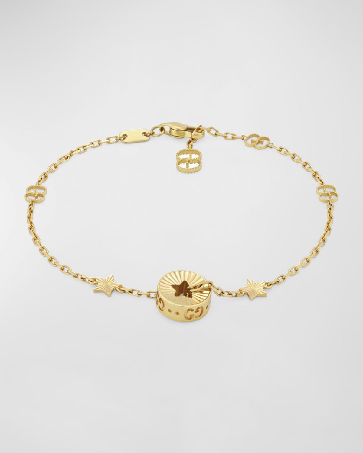 Gucci 18k Yellow Gold Icon Star Bracelet