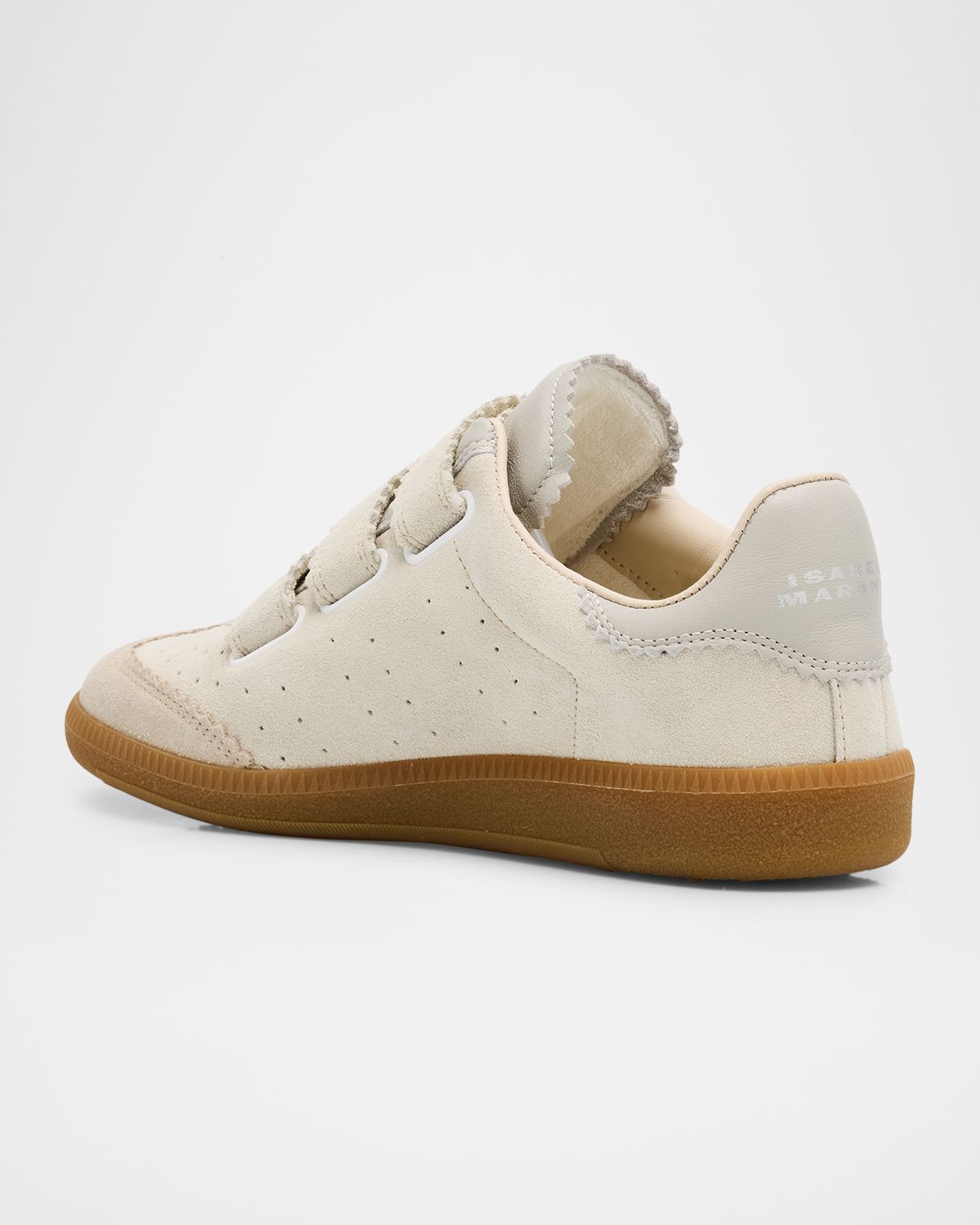 Isabel Marant Beth Mixed Leather Triple-Grip Sneakers