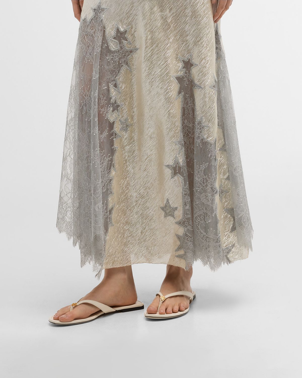 Tory Burch Capri Medallion Flip Flop Sandals