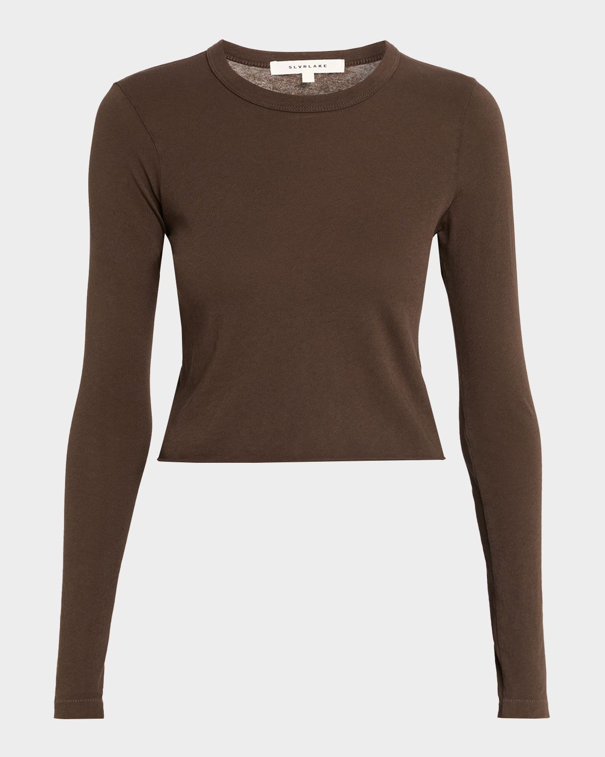 SLVRLAKE Long Sleeve Cropped Baby Tee | Thumbnail 6