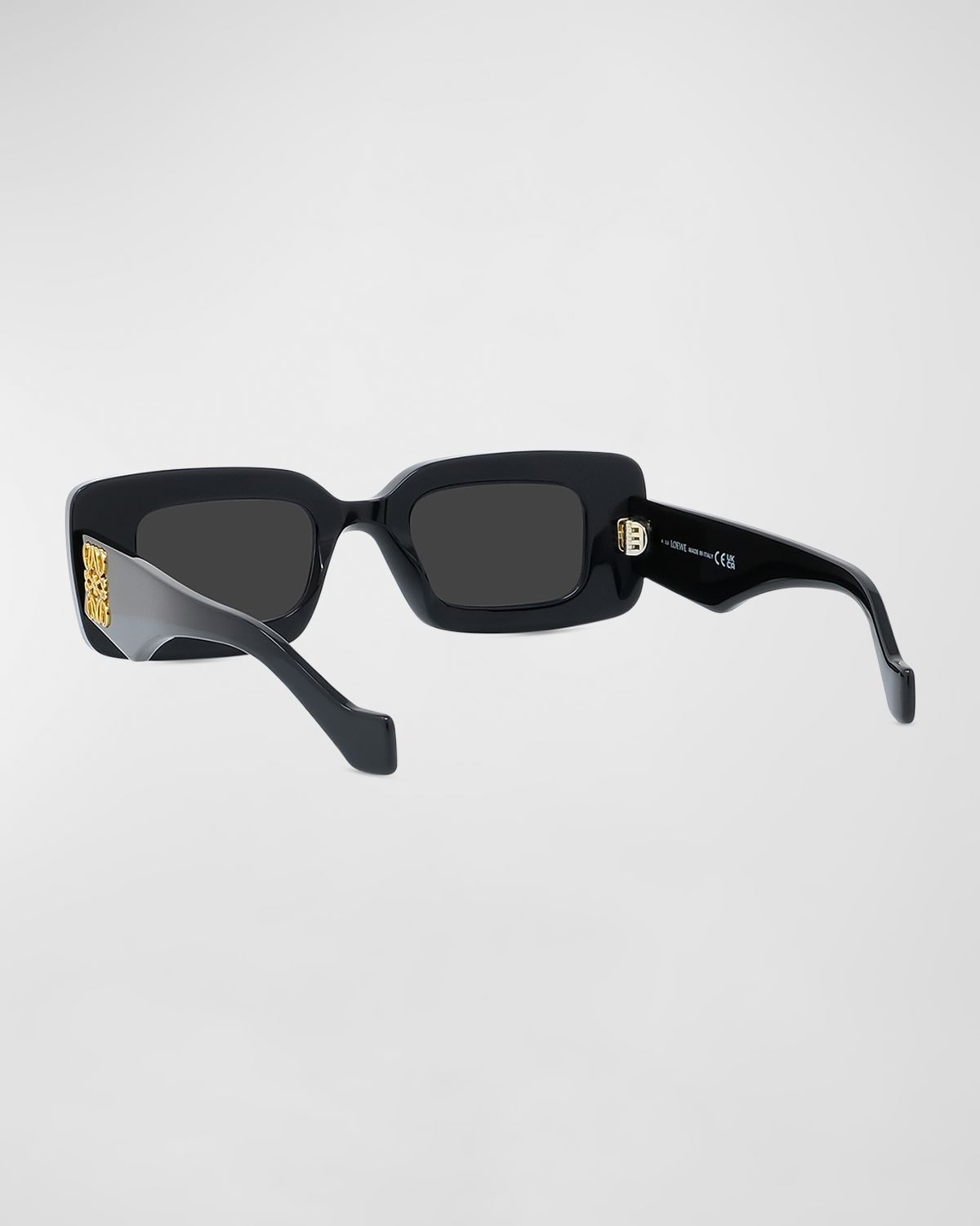 Loewe Anagram Beveled Acetate Rectangle Sunglasses