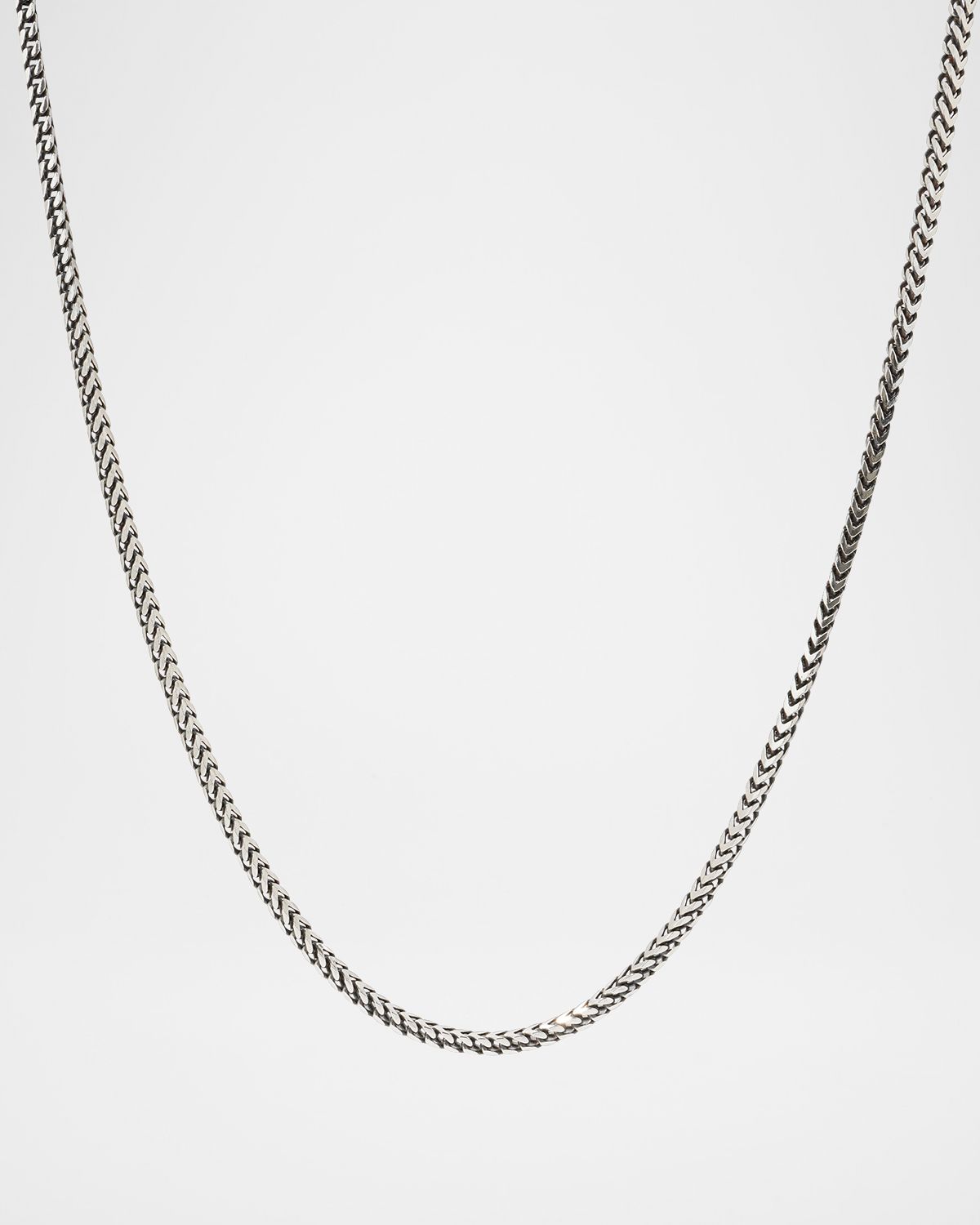 Konstantino Men 's Silver Wheat Chain Necklace, 20"L
