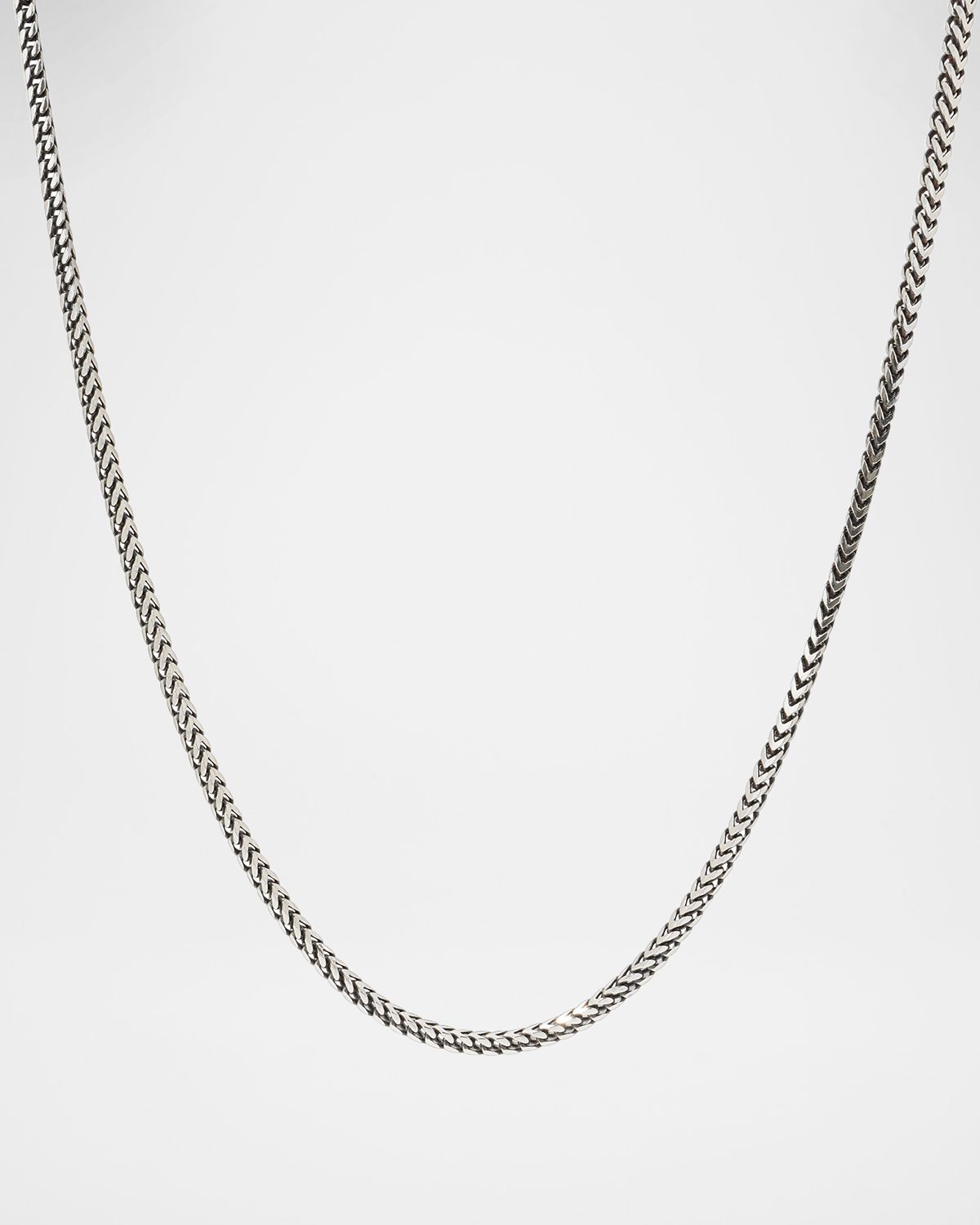Konstantino Men 's Silver Wheat Chain Necklace, 22"L