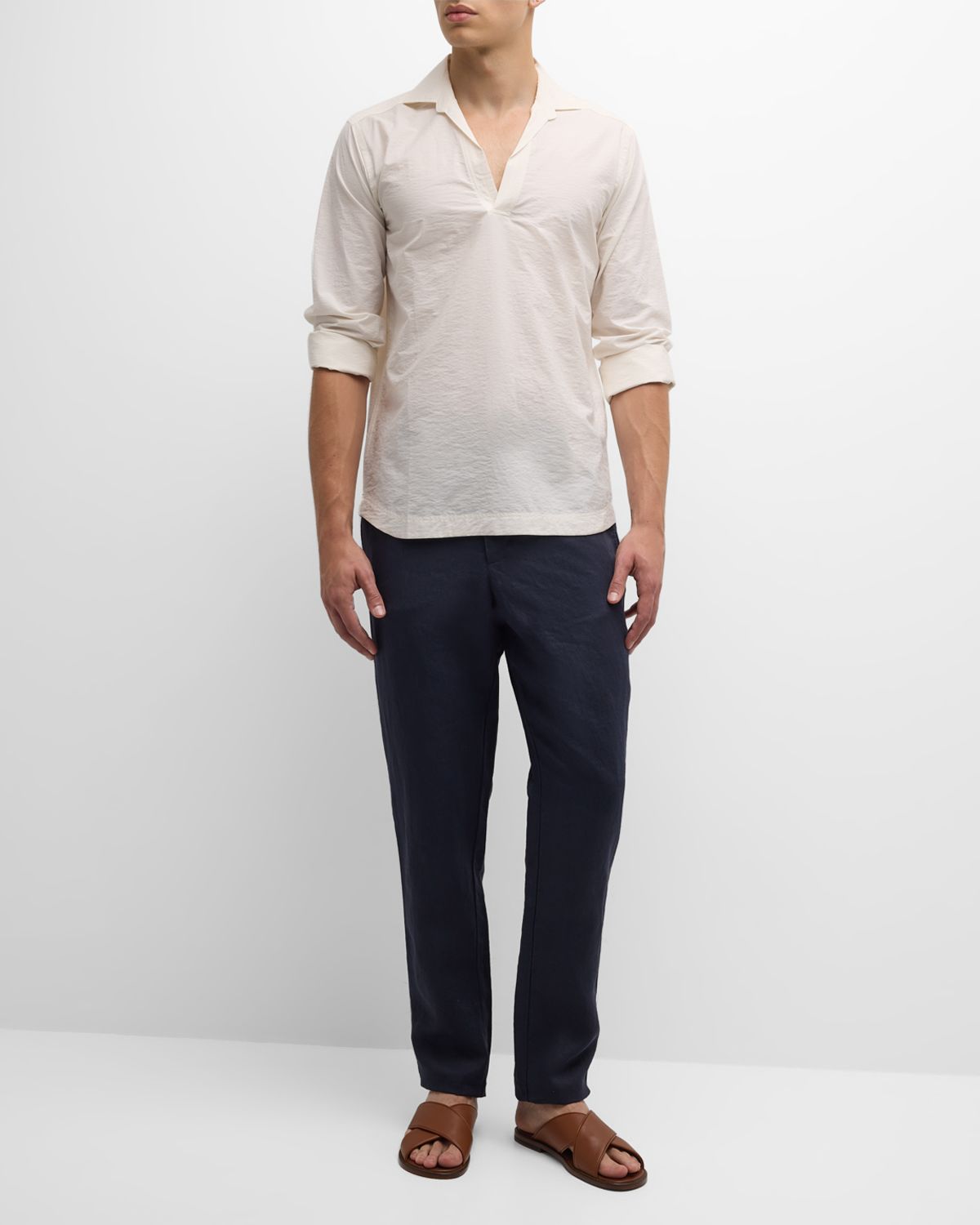 Orlebar Brown Men 's Cornell Linen Pants