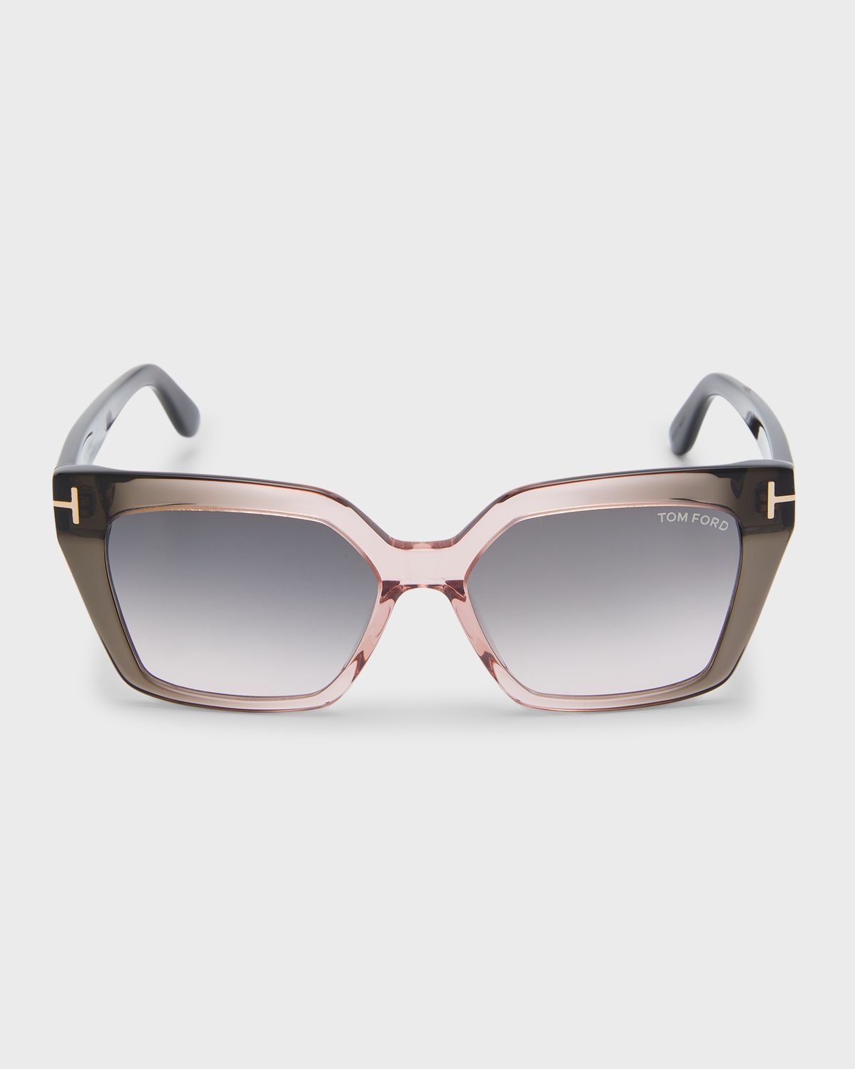 TOM FORD Winona Transparent Two-Tone Acetate Cat-Eye Sunglasses | Thumbnail 6