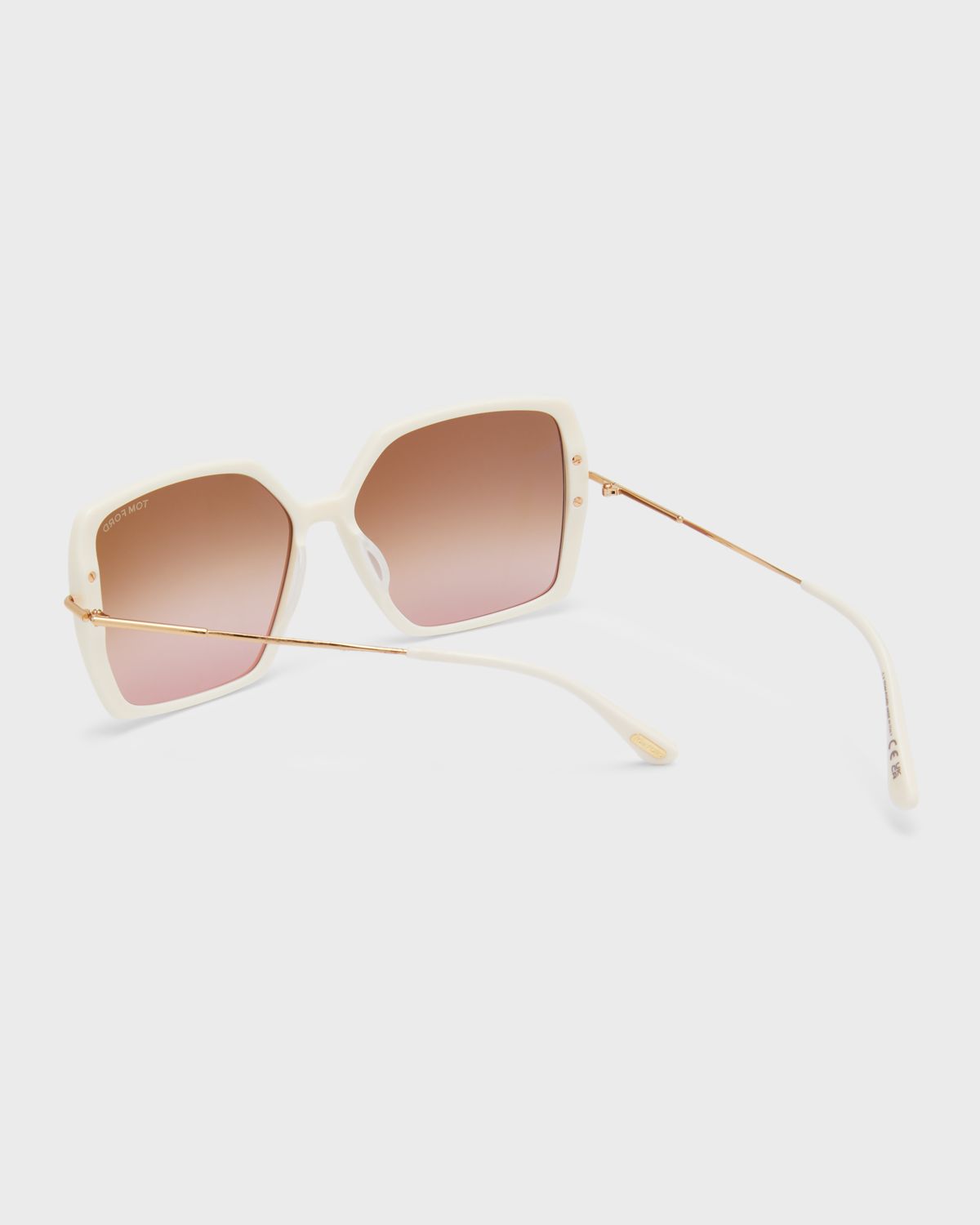 TOM FORD Joanna Amber Acetate Butterfly Sunglasses