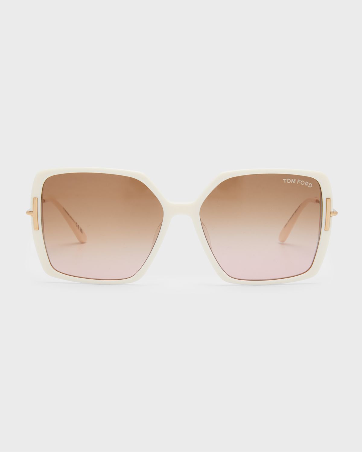 TOM FORD Joanna Amber Acetate Butterfly Sunglasses | Thumbnail 7