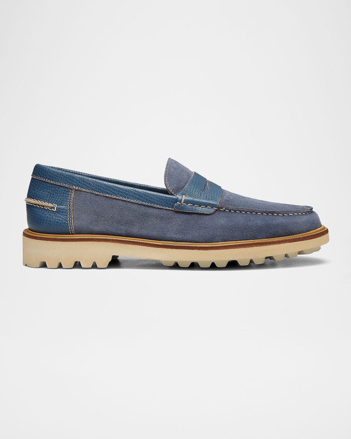 Donald Pliner Men 's Jimmy 2 Suede Penny Loafers