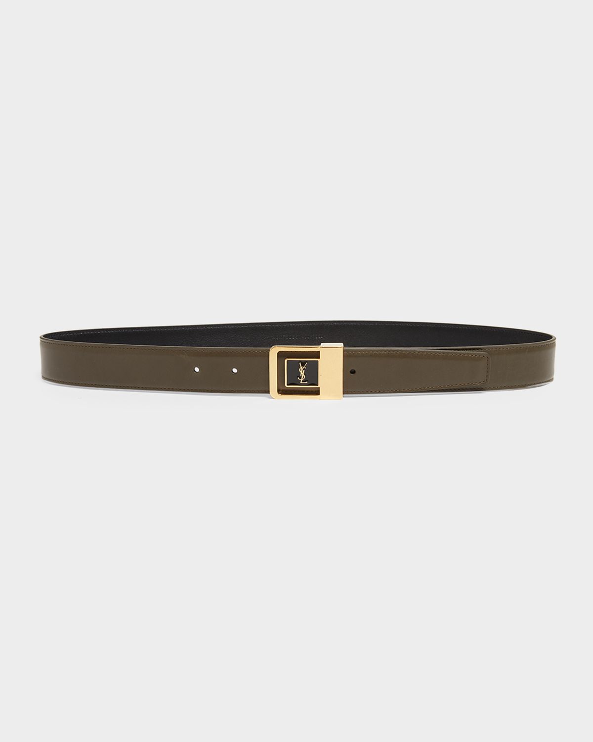 Saint Laurent YSL Buckle Leather Belt | Thumbnail 3 Saint Laurent YSL Buckle Leather Belt | Thumbnail 3