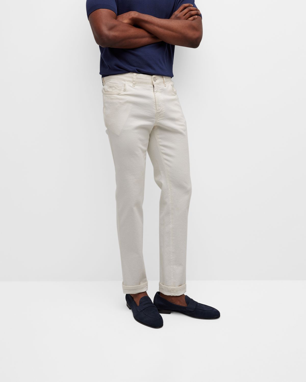 Brioni Men 's Leather Penny Loafers