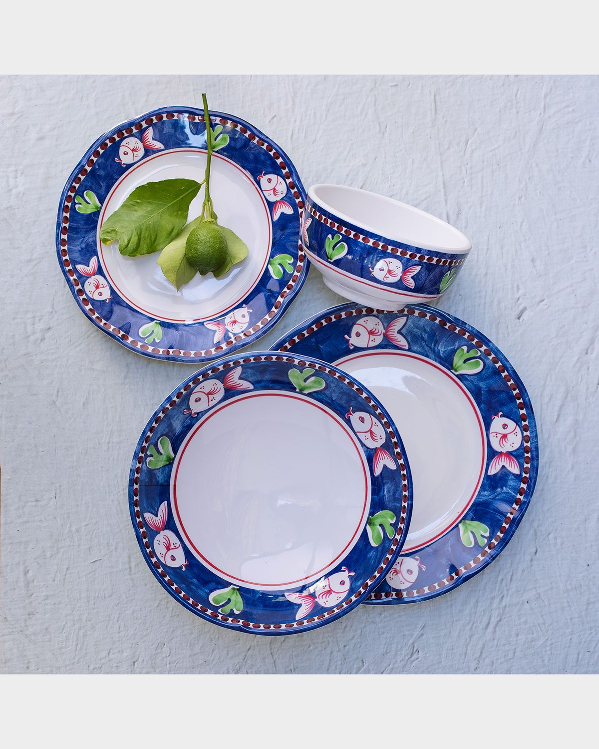 Vietri Melamine Campagna Pesce Pasta Bowl