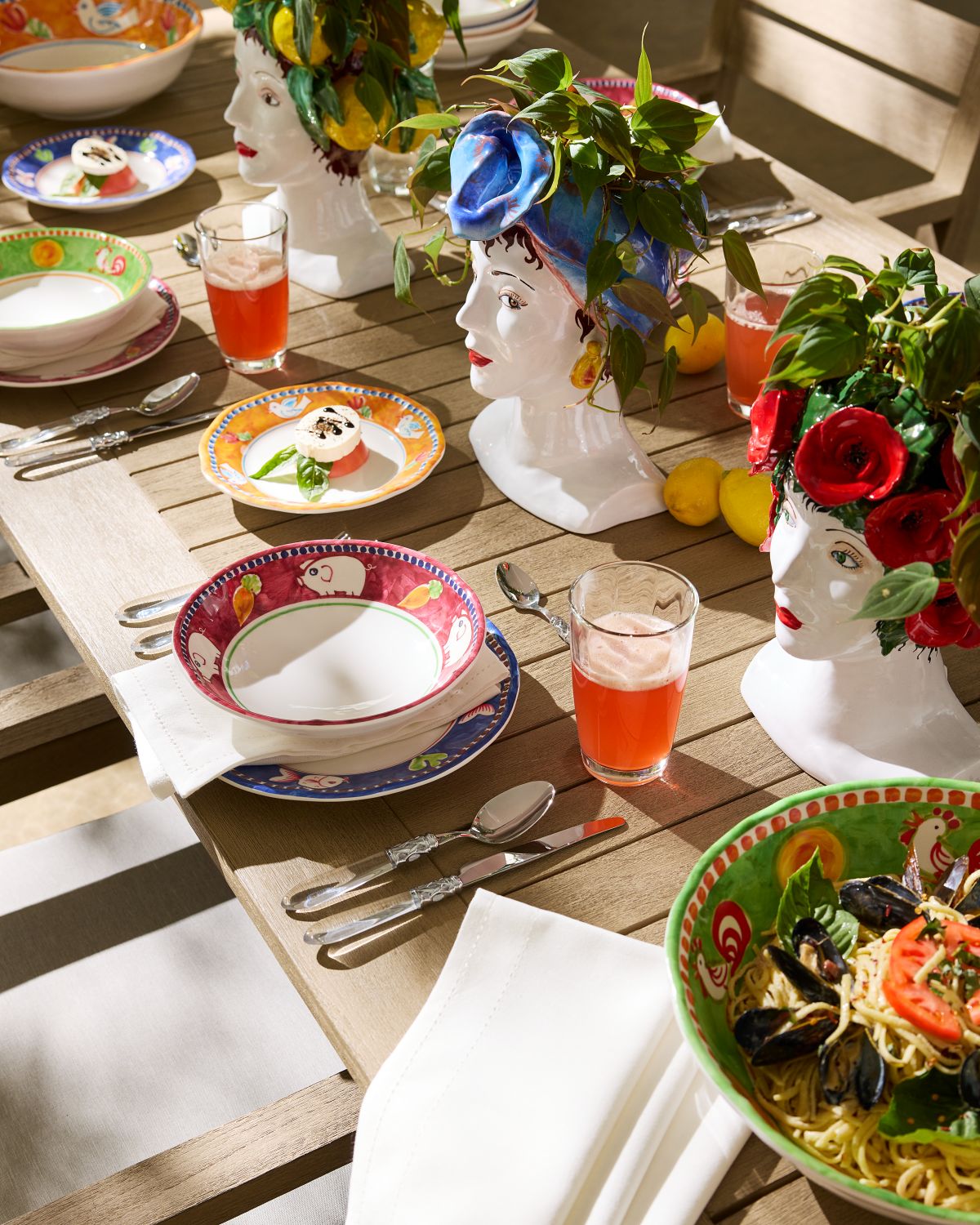 Vietri Melamine Campagna Uccello Salad Plate