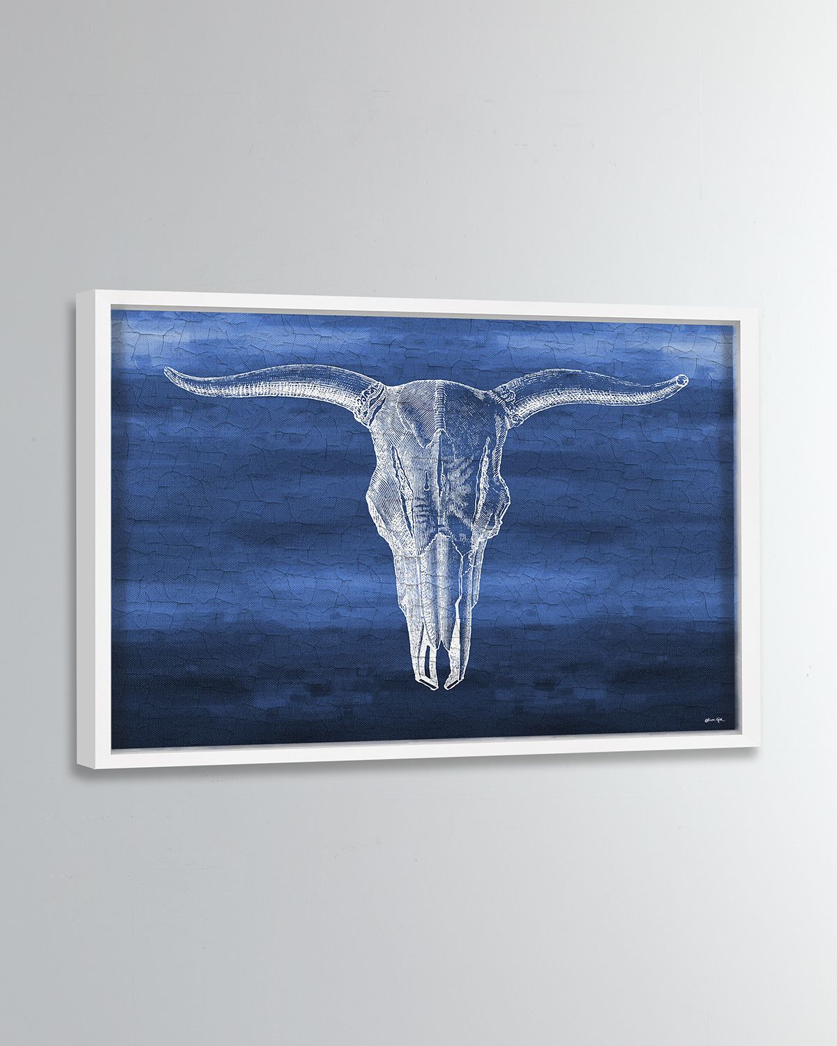 The Oliver Gal Artist Co. Skull in Bleu Giclée Art Print | Thumbnail 4 The Oliver Gal Artist Co. Skull in Bleu Giclée Art Print | Thumbnail 4