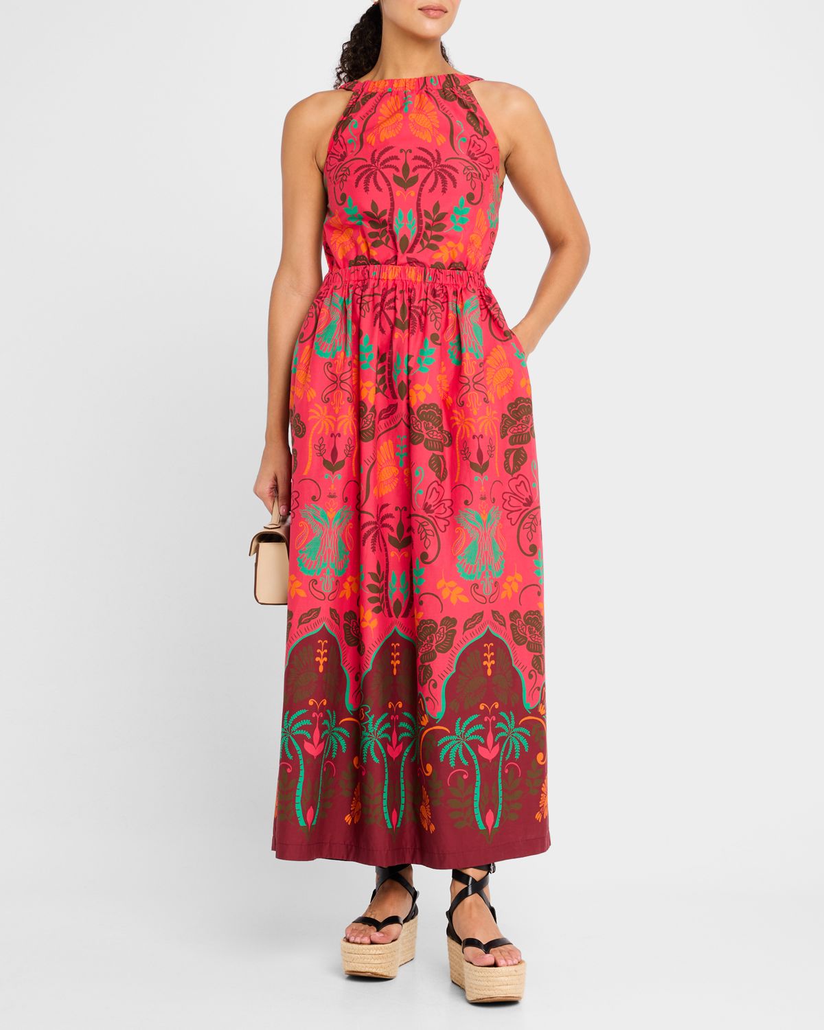 Cara Cara Colomba Sleeveless Open Tie-Back Maxi Dress