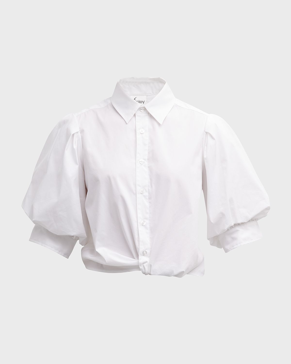 Finley Bomba Button-Down Twist-Front Poplin Shirt | Thumbnail 8 Finley Bomba Button-Down Twist-Front Poplin Shirt | Thumbnail 8