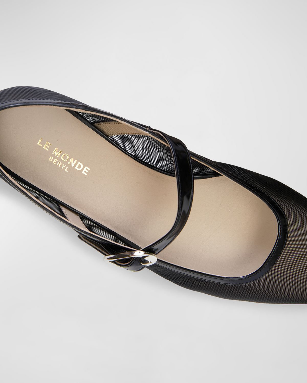 Le Monde Beryl Mesh Mary Jane Ballerina Flats