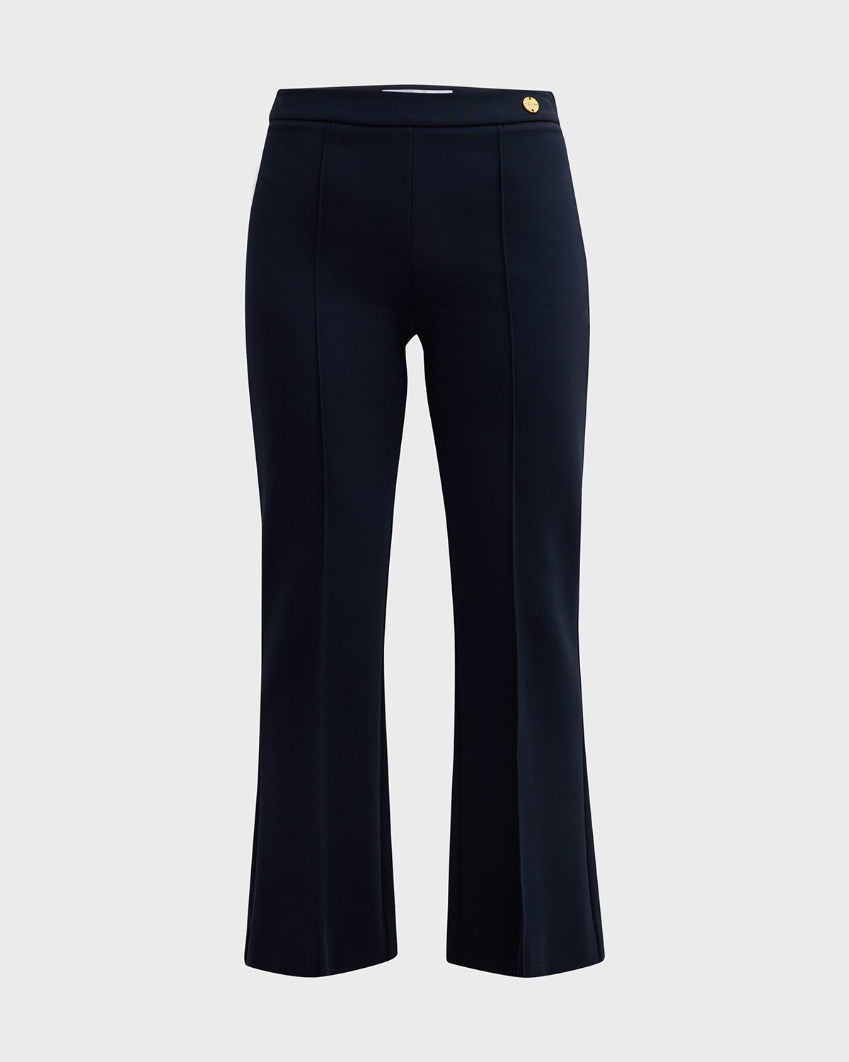 CALLAS Milano Lola Cropped Stretch Crepe Flare Pants