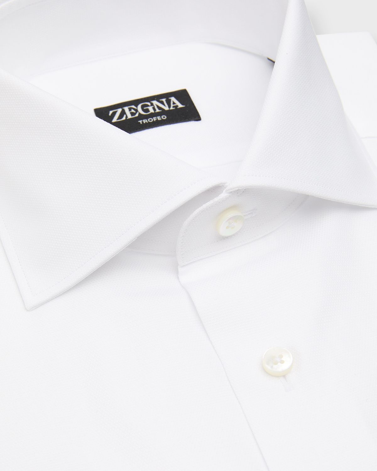 ZEGNA Men 's Micro-Textured Cotton Dress Shirt