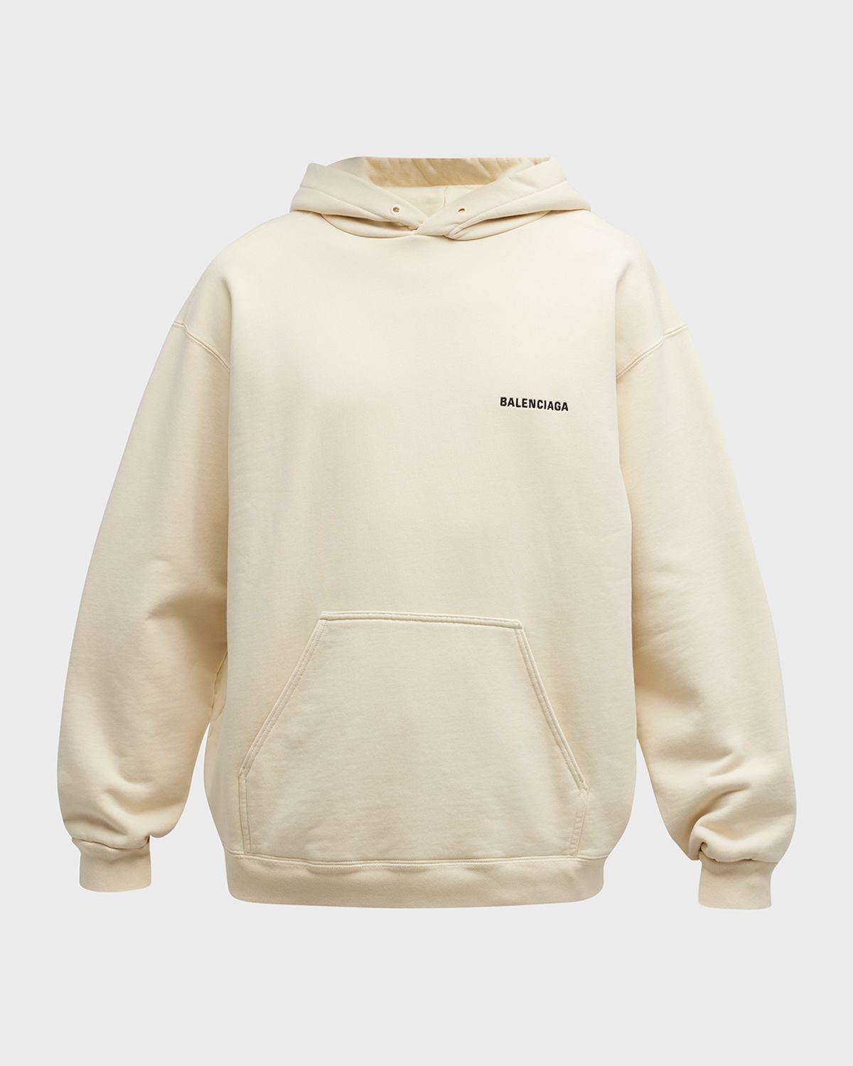 Balenciaga Men 's Embroidered-Logo Hoodie