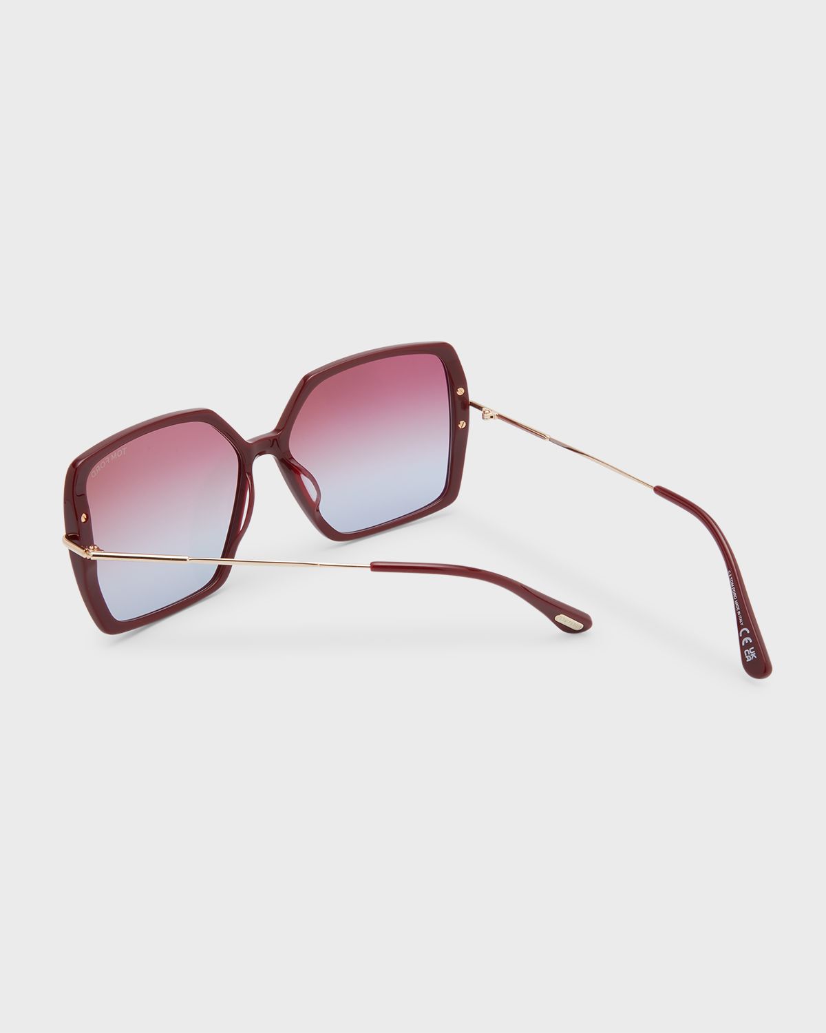 TOM FORD Joanna Mixed-Media Butterfly Sunglasses