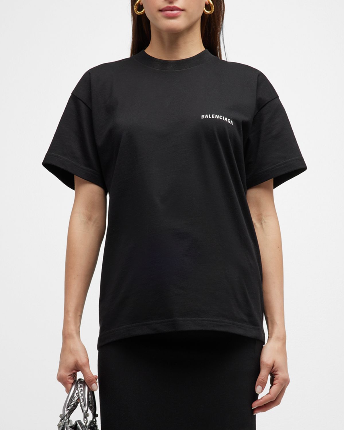 Balenciaga Logo Print Vintage Jersey Shirt